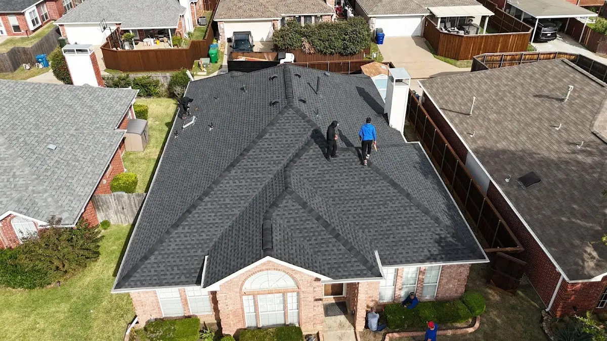 Slate & Tile Roof Repair work in progress on a Lynwood property